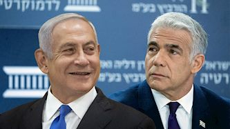 יאיר לפיד ובנימין נתניהו, צילום: פלאש 90/ יונתן זינדל