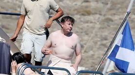 מאסק על היאכטה, צילום: backgrid, פורסם באתר TMZ