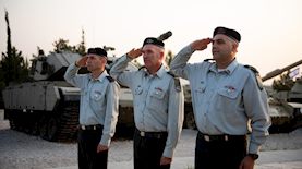 טקס חילופי קצין שריון ראשי, צילום: דובר צה"ל