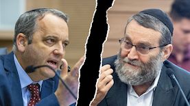 משה גפני וגלעד קריב, צילום: פלאש 90/ יונתן זינדל, אוליביה פיטוסי