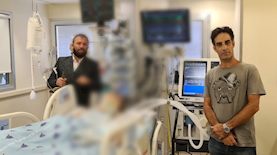 נירו לוי בבית החולים, צילום: ערן לוי ומאיר בלוך