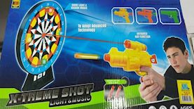אקדח הצעצוע X TREME SHOT LIGHT AND MUSIC, צילום: משרד הכלכלה והתעשייה