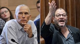 עופר כסיף, עמר בר לב, צילום: פלאש 90/ יונתן זינדל, מרים אלסטר