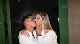 ישראל אזולאי ובת הזוג, צילום: אור גפן