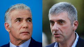 לאוניד נבזלין יאיר לפיד, צילום: אוראל כהן אוליבייה פיטוסי פלאש 90