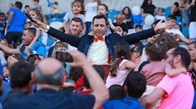 דוד חיים במגרש הכדורגל, צילום: קובי אליהו, הפועל פתח תקוה