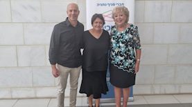 פיירברג עם בן דוד ושטינברג, צילום: יחצ