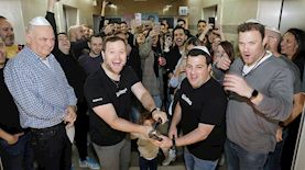 שגב שילטון ויפתי קרזנר בפתיחת המשרדים החדשים, צילום: יעל צור