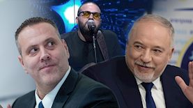 אביגדור ליברמן, אליאב ומיקי זוהר, צילום: פלאש 90/ תומר נויברג, יונתן זינדל, מסך קשת 12