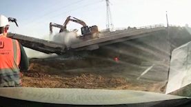 קריסת הגשר, צילום: צילום מסך ממצלמות האבטחה