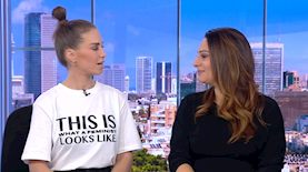 מעיין אדם ודנה גרוצקי, צילום: מסך מתוך התכנית מדברות על זה