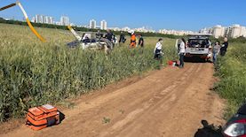 התרסקות מסוק בנתניה, צילום: איחוד והצלה