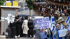 הפגנות ענק, צילום: פלאש 90/ אריק מרמור, מנדי הכטמן