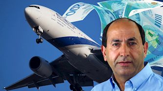 רמי לוי מול מטוס אל על, צילום: shutterstock, יחצ