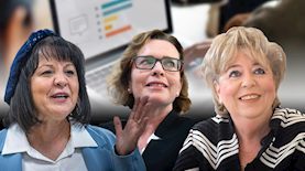 מרים פיירברג, עינת קליש, רותם עליזה בלוך, צילום: פלאש 90/ מרים אלסטר, יונתן זינדל, freepik