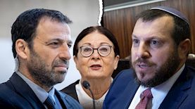 עמיחי אליהו, אסתר חיות, רביב דרוקר, צילום: פלאש 90/ יונתן זינדל