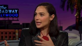 גל גדות, צילום: יוטיוב/ The Late Late Show with James Corden