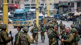 כוחות ביטחון באזור הר חברון, צילום: פלאש 90/ חיים גולדברג