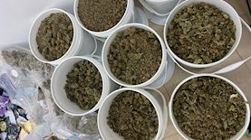 הסמים שנתפסו, צילום: דוברות משטרת ישראל