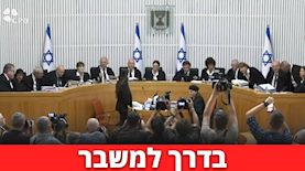 הדיון בבג"ץ על ביטול עילת הסבירות, צילום: מסך קשת 12