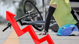 עלייה בתאונות אופניים, צילום: shutterstock