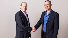 דותן עשת מנכ"ל טריטוסקופ ואמיר וייטמן, שותף בקרן שאמפל, צילום: שגיא מקייטן