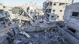 הריסות ברצועת עזה, צילום: פלאש 90/ עבד רחים כתיב