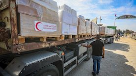 סיוע הומניטרי לרצועת עזה, צילום: פלאש 90/ עטייה מוחמד
