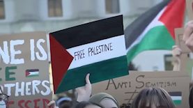 הפגנות פרו-פלסטיניות בקמפוסים בארה, צילום: יוטיוב/ NBC News