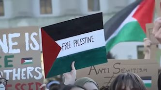 הפגנות פרו-פלסטיניות בקמפוסים בארה, צילום: יוטיוב/ NBC News