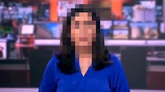 מגישת החדשות, צילום: מסך BBC