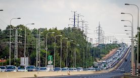 על הכביש הסמוך לקדימה צורן (ארכיון), צילום: פלאש 90