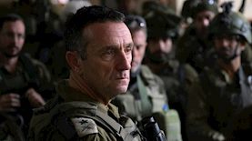 הרמטכ״ל עם לוחמים ברצועת עזה, צילום: דובר צהל