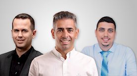 מימין אלעד ברשי מנכ"ל בי פייננס, באמצע יו"ר קוואליטי איתי ברדה ומשמאל מנכ"ל קוואליטי לירון בריל, צילום: יח"צ קוואליטי