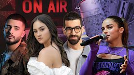 10 היצירות המושמעות ביותר בתחנות הרדיו ב-2023, צילום: shutterstock, גיא קושי ויריב פיין, פלאש 90/ תומר נויברג, יניר סלע, פיני סילוק