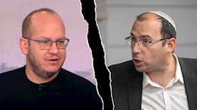 שמחה רוטמן נגד חיים לוינסון, צילום: פלאש 90/ חיים גולדברג, מסך קשת 12