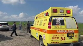 זירת ההתרסקות, צילום: מדא
