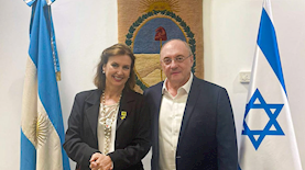פרופ' ליידרמן וד"ר מונדינו, צילום: שגרירות ארגנטינה