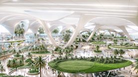 הדמיית נמל התעופה בדובאי, צילום: הדמיה EMIRATES