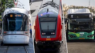 תחבורה ציבורית, צילום: פלאש 90/ הדס פרוש, חיים גולדברג, עומר פיכמן