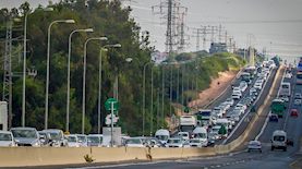 כביש 4 סמוך לקדימה צורן (ארכיון), צילום: פלאש 90