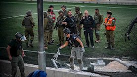 זירת פגיעת הרקטה במג'דל שמס, צילום: פלאש 90/ מיכאל גלעדי