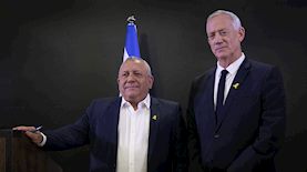 בני גנץ וגדי איזנקוט, צילום: פלאש 90/ מרים אלסטר