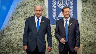 הרצוג נתניהו, צילום: Yonatan Sindel/Flash90