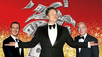 ג'ף בזוס, אילון מאסק, מארק צוקרברג, צילום: shutterstock