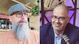 חגי רזניק (מימין) ועמר סקיק, צילום: מכון ריפמן