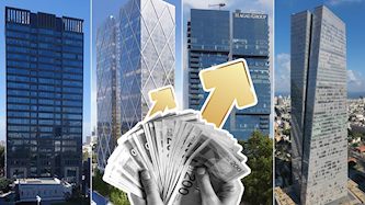 מגדלי משרדים יוקרתיים בת, צילום: ויקיפדיה- קייפרו / רותם רוגובסקי, shutterstock,  הדמיה: אבנר ישר אדריכלים