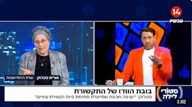 אורית סטרוק בערוץ 14, צילום: צילם מסך מתוך ערוץ 14