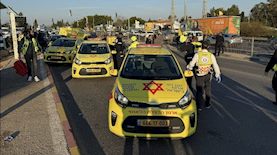 זירת פיגוע בכרכור, צילום: צילום: דוברות מד"א־הצלה שרון