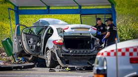 פיגוע ירי ודקירות בצומת התשבי, צילום: פלאש 90/ דוד כהן